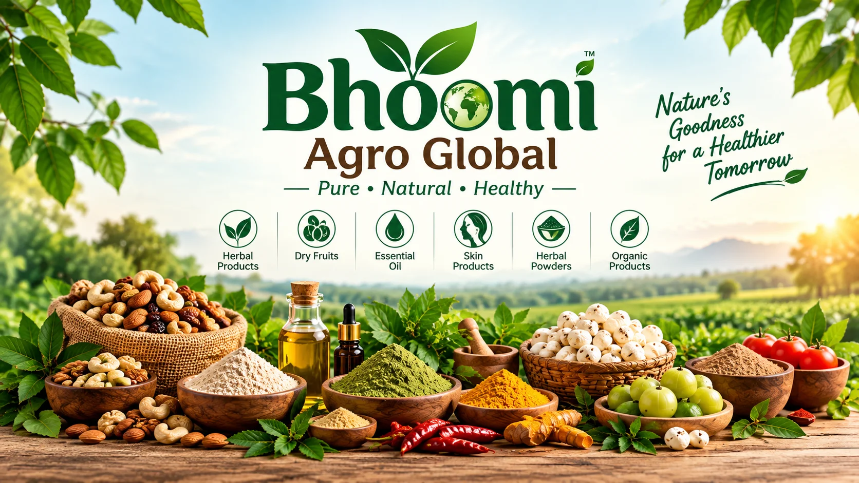 Bhoomi Agro Global herbal powders spices makhana and natural products from India